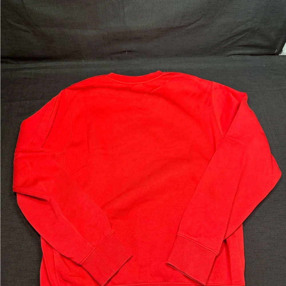 Nike Men's Vibrant Red Crewneck Sweater - Picture 4 of 4